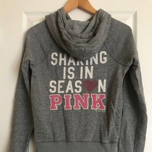 Victoria’s Secret Pink Grey Sparkly Sweater
